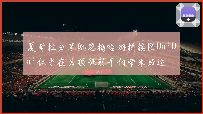 夏奇拉分享凯恩梅哈姆拼接图DaiDai似乎在为顶级射手们带来好运